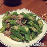 秋葵可以炒肉吗