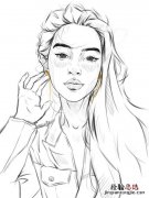 ps如何给线稿上色无空隙