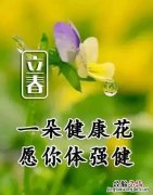 立春祝福语