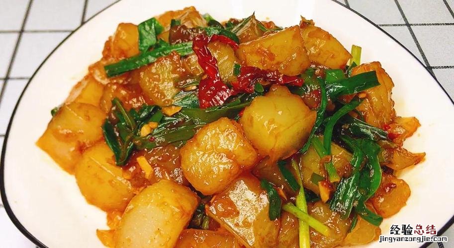 地摊炒凉粉怎么做好吃