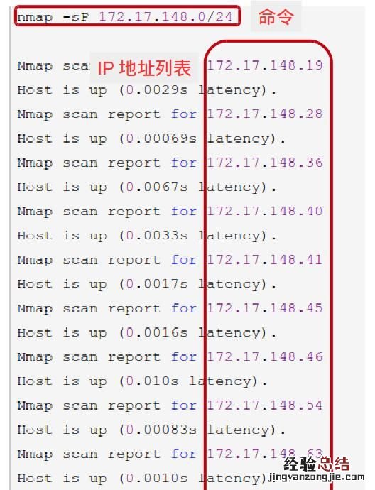 如何查询局域网内在用的ip地址