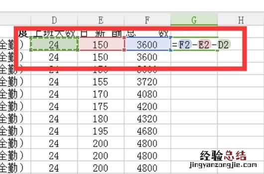 excel中怎样做减法运算
