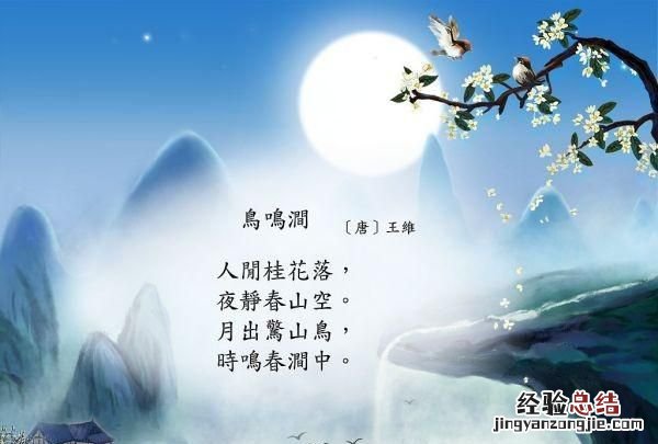 鸟鸣涧的意思