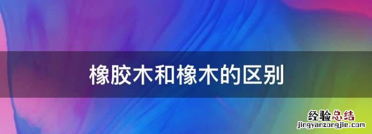 橡胶木和橡木的区别
