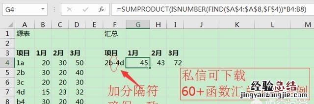 excel中如何求另一个工作表中指定几行的数据和字段