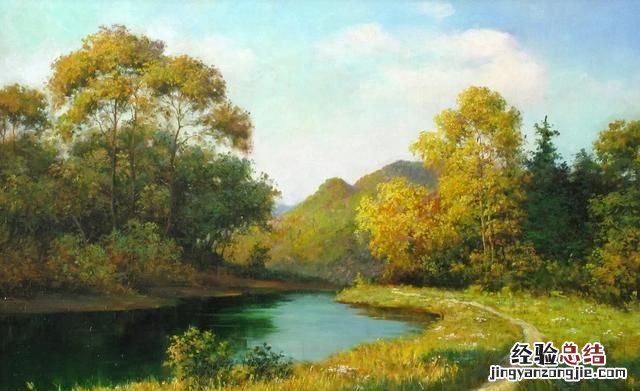 油画中如何画出清澈透明的水