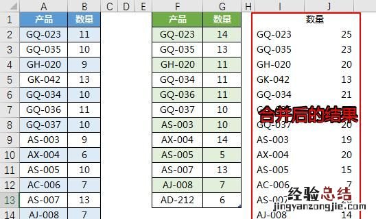 excel表格怎么将两个表格合到一起