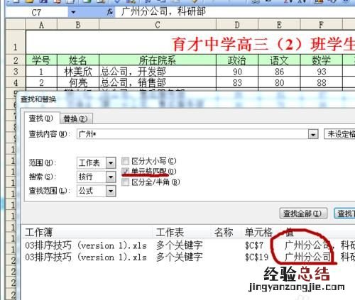 excel中,怎样使用模糊查找与替换的功能