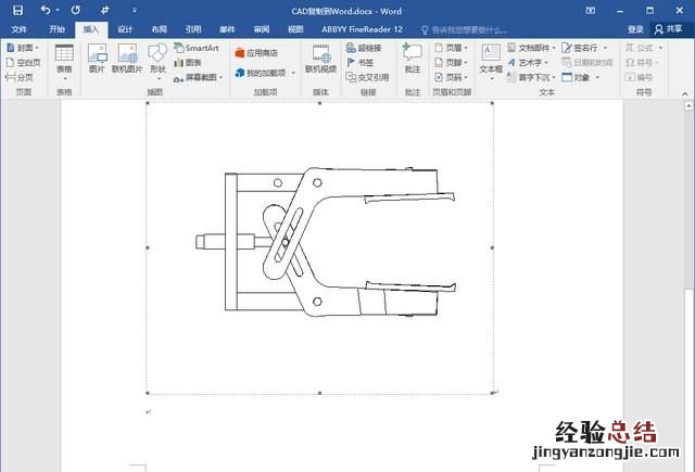 怎样才能把cad上的图形复制到word文档中去