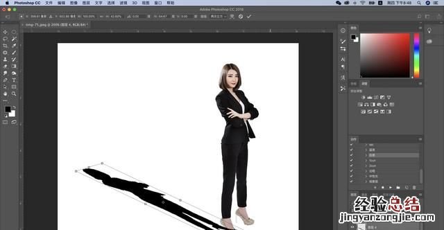 ps如何给图片人物做影子,ps如何制作人物的影子效果