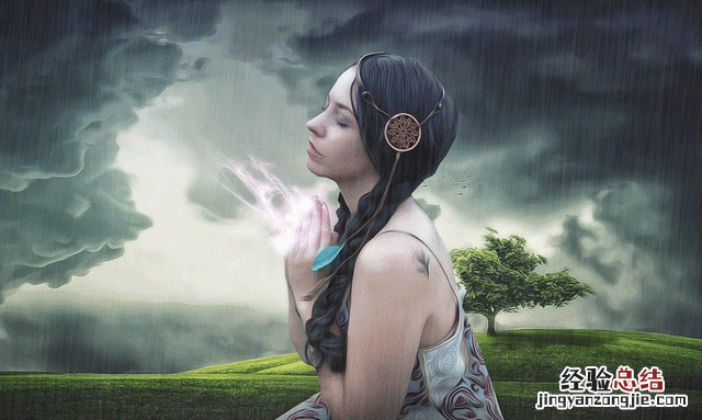 如何用ps给照片添加下雨效果呢