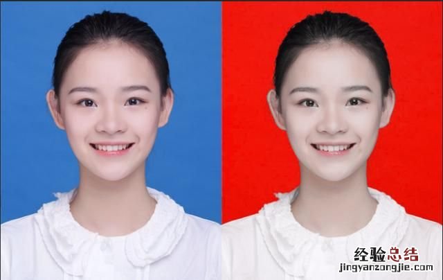 如何用摄影软件photoshop为证件照片,快速更换背景图