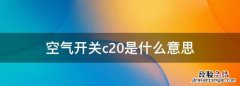 空气开关c20是什么意思