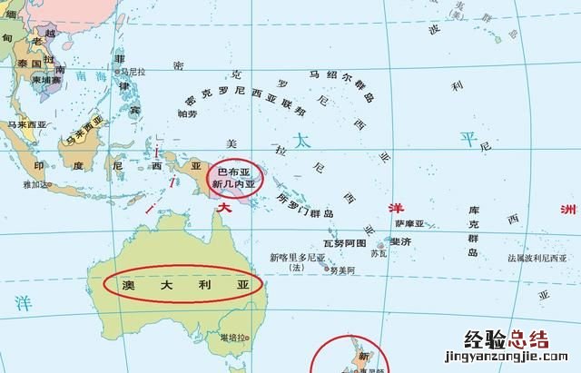 大洋洲有哪些面积较大的国家