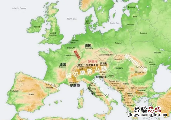 阿尔卑斯山在哪个国家