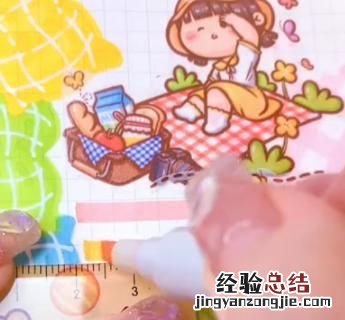 小麻薯贴纸单身万岁主题的手账排版