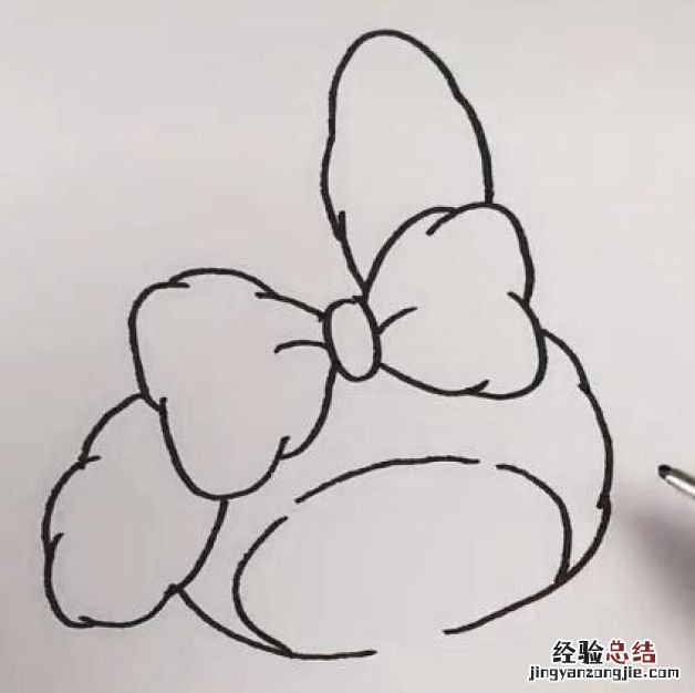 美乐蒂简笔画教程,美乐蒂怎么画简单又漂亮