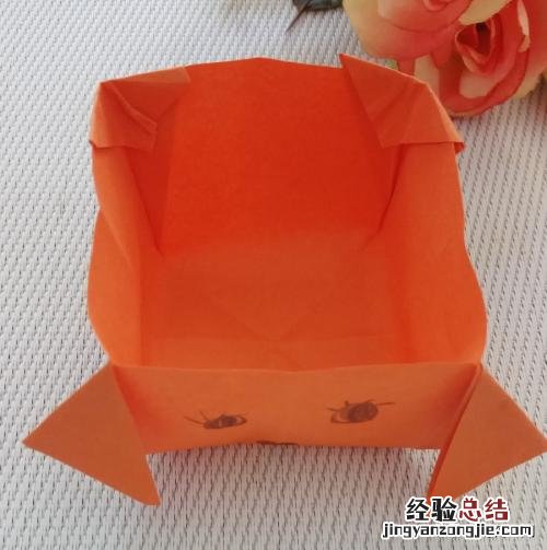 儿童折纸小狗盒子的折法图解