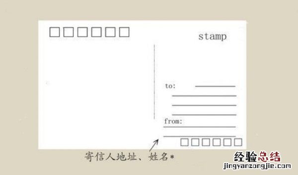 明信片格式