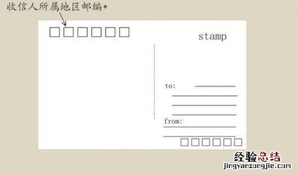 明信片格式