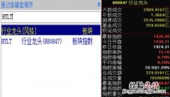 有没有什么软件能分辨出各个行业的龙头股票呢