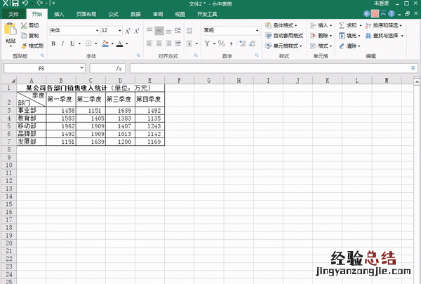 excel怎样套用表格格式