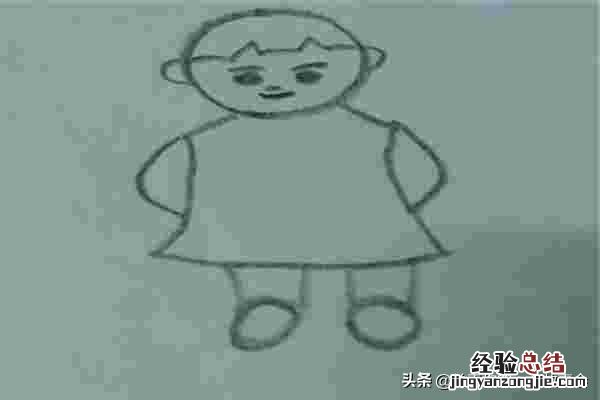 人怎么画全身简笔画