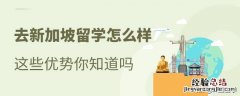 怎么样才可以去新加坡留学 新加坡出国留学好不好