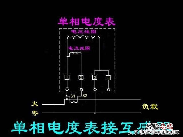 电度表和电流表共用互感器接线图 电表怎么接线图解法