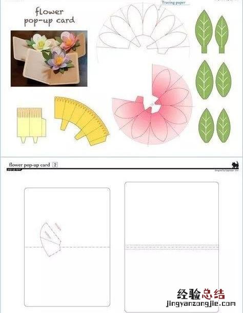 DIY纸艺贺卡附教程 立体翻花贺卡怎么制作图片