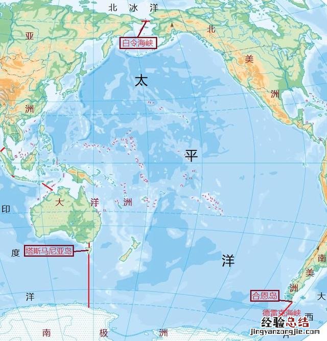 太平洋和印度洋的分界线在哪里 四大洋面积分别是多少