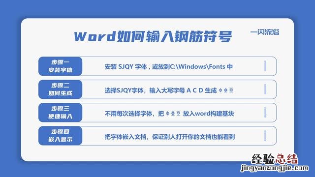 Word如何输入钢筋符号 word钢筋符号怎么输入
