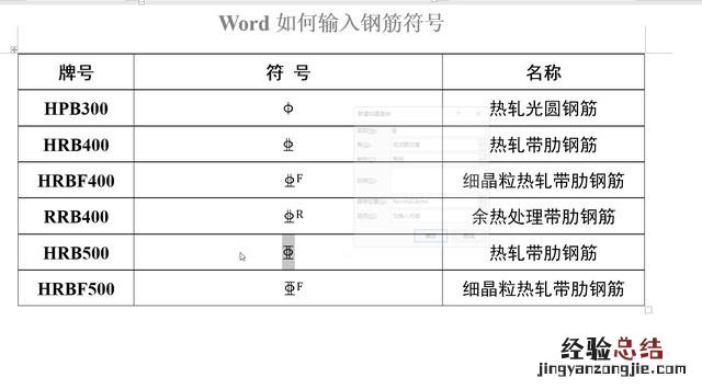 Word如何输入钢筋符号 word钢筋符号怎么输入