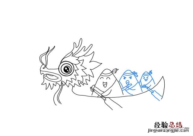 端午节画龙舟简笔画超级好看 端午节的画怎么画简单又漂亮