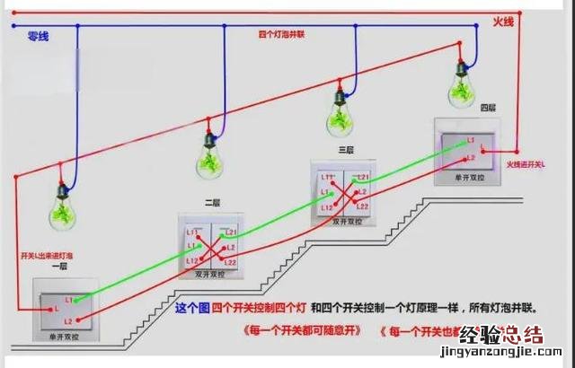 介绍几种常见的开关接法 墙壁开关怎么接线方法
