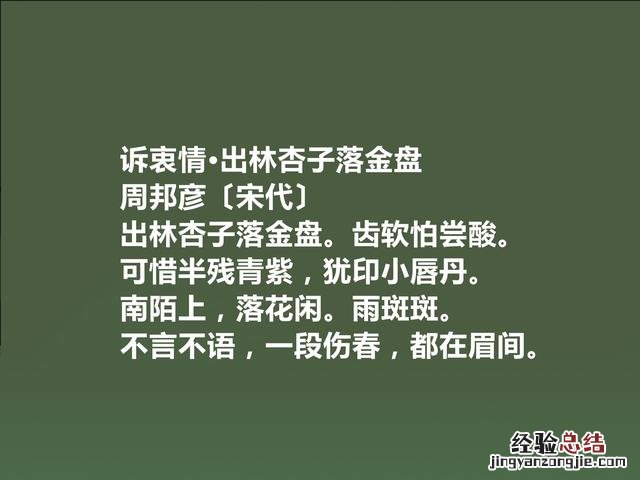 婉约派集大成者周邦彦十首词 周邦彦简介及代表作品
