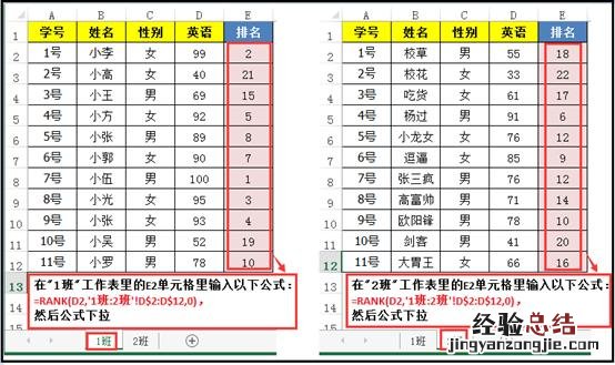 excel中rank函数的详细使用方法 rank函数怎么用排名
