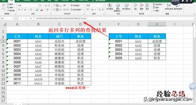 知道5种以上你就是大神 vlookup函数的使用方法