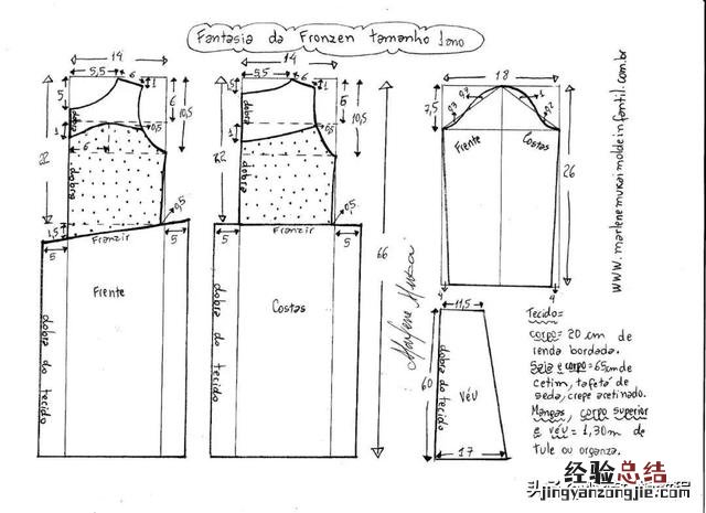 儿童连衣裙服装裁剪教程 公主裙怎么折纸图解