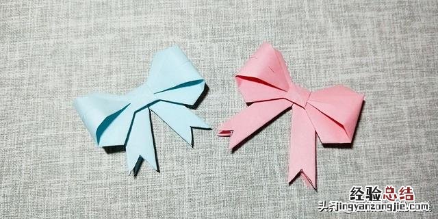 漂亮的折纸蝴蝶结制作步骤图解 蝴蝶结怎么折简单又漂亮