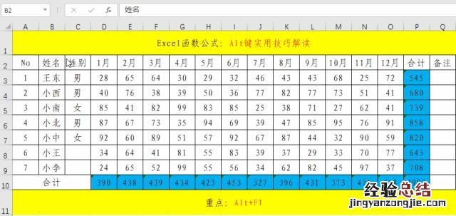 整理了54个Excel常用快捷键 excel筛选快捷键是什么