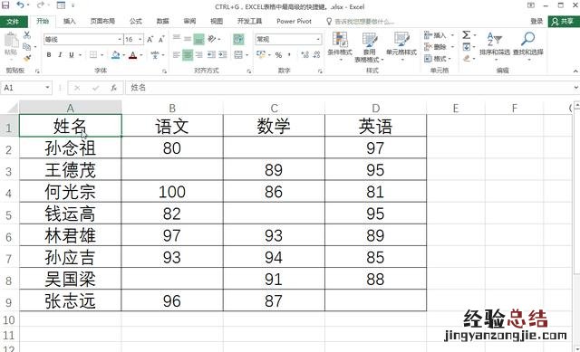 EXCEL表格中最高级的快捷键 excel表格搜索关键字快捷键