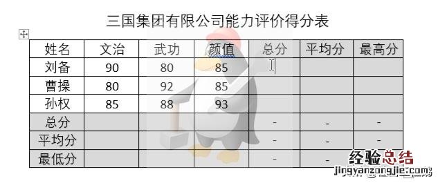 word表格自动计算公式 word表格数据怎么自动计算