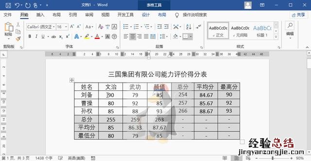 word表格自动计算公式 word表格数据怎么自动计算