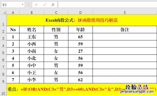 excel函数if的使用方法图解 excel if函数怎么用