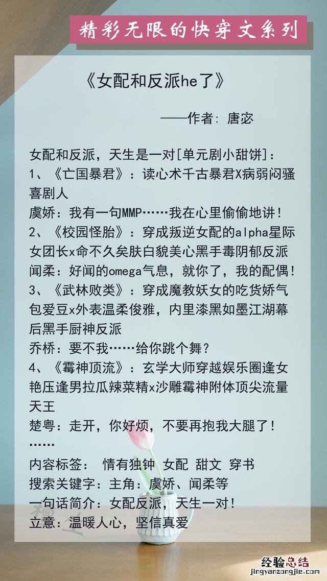 质量上乘的快穿文 年代文快穿小说推荐