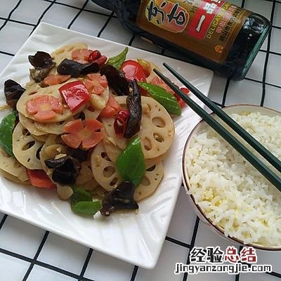 老东北美食炒藕片家常做法 家常炒藕片做法