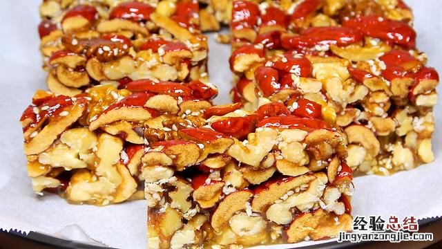 大厨教你在家做红枣核桃芝麻糖 核桃芝麻糖怎么做好吃