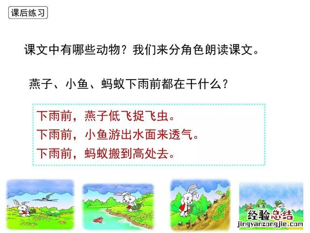 一年级下册语文要下雨了主要内容 一年级14课要下雨了笔记