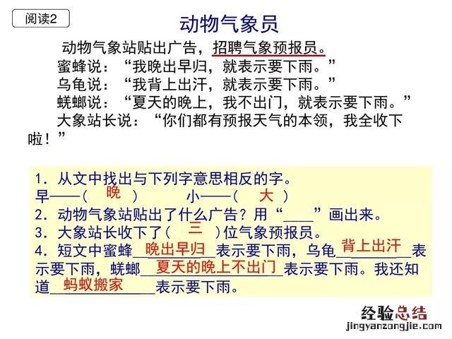 一年级下册语文要下雨了主要内容 一年级14课要下雨了笔记